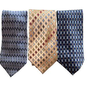 Ziggurat Silk Men Neck Tie by Mulberry Neckwear Geometric W 3.5 x L 60